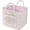 Style C, variant on Floral Boho Quilted Fabric Storage Bin with Handles & Extra Pocket, Foldable Multi-scene Organizer Basket for Laundry, Toys, Nursery, Picnic and Office (Style C)