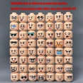 thumbnail image 2 of MOC Bricks Flesh Face Expression Head For Figure DIY Educational Building Blocks Toys For Children Gifts 13, 2 of 5