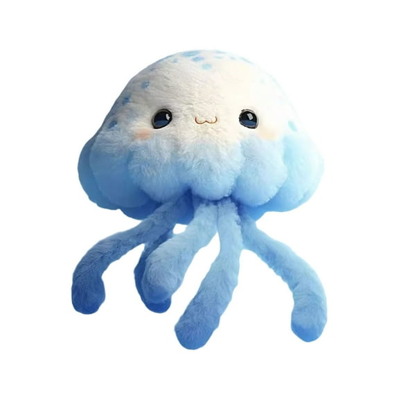 WUTYU Adorable Plush Jellyfish Hanging Toy for Kids Soft Animal Stuffed Doll with High-Quality Plush, Perfect for Backpacks, Bedheads, and Car Decorations