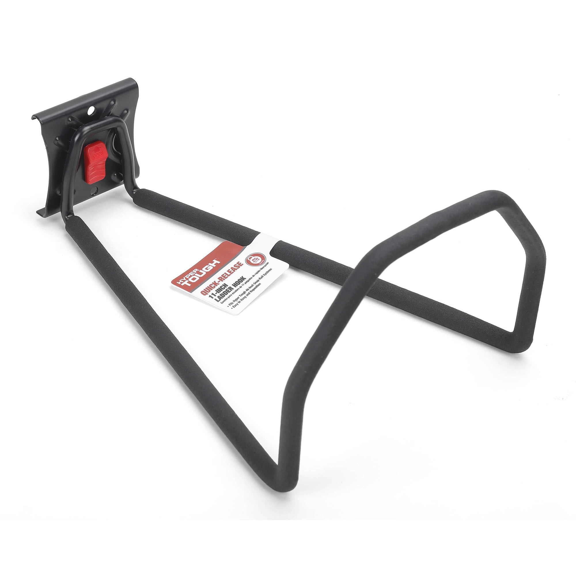 Hyper Tough Quick Release 11-inch Ladder Hook, Wall Mount, Snap Rail, Organizer Rail
