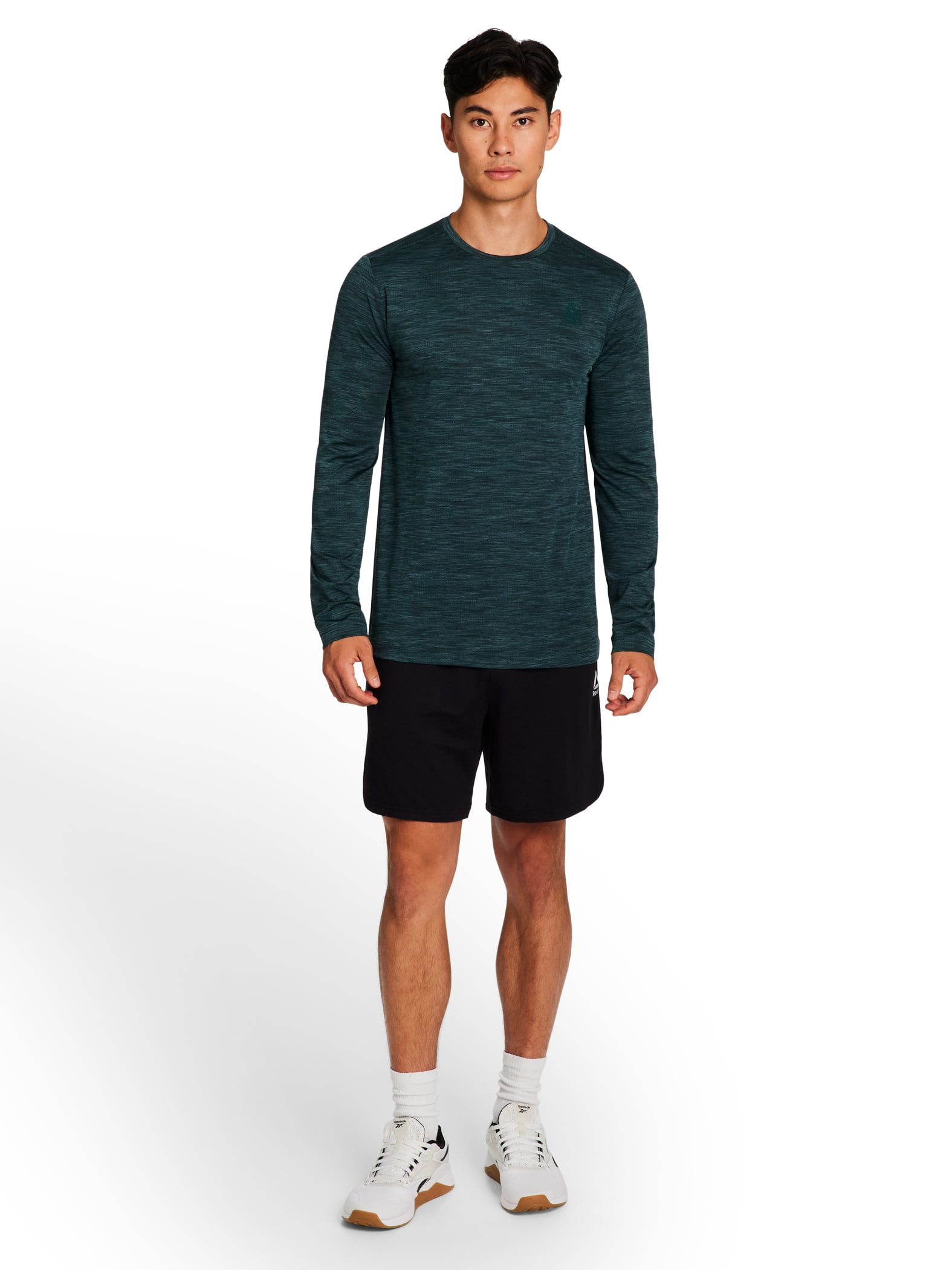 Reebok Mens and Big Mens Stride Performance Long Sleeve Shirt, Sizes XS-5XL