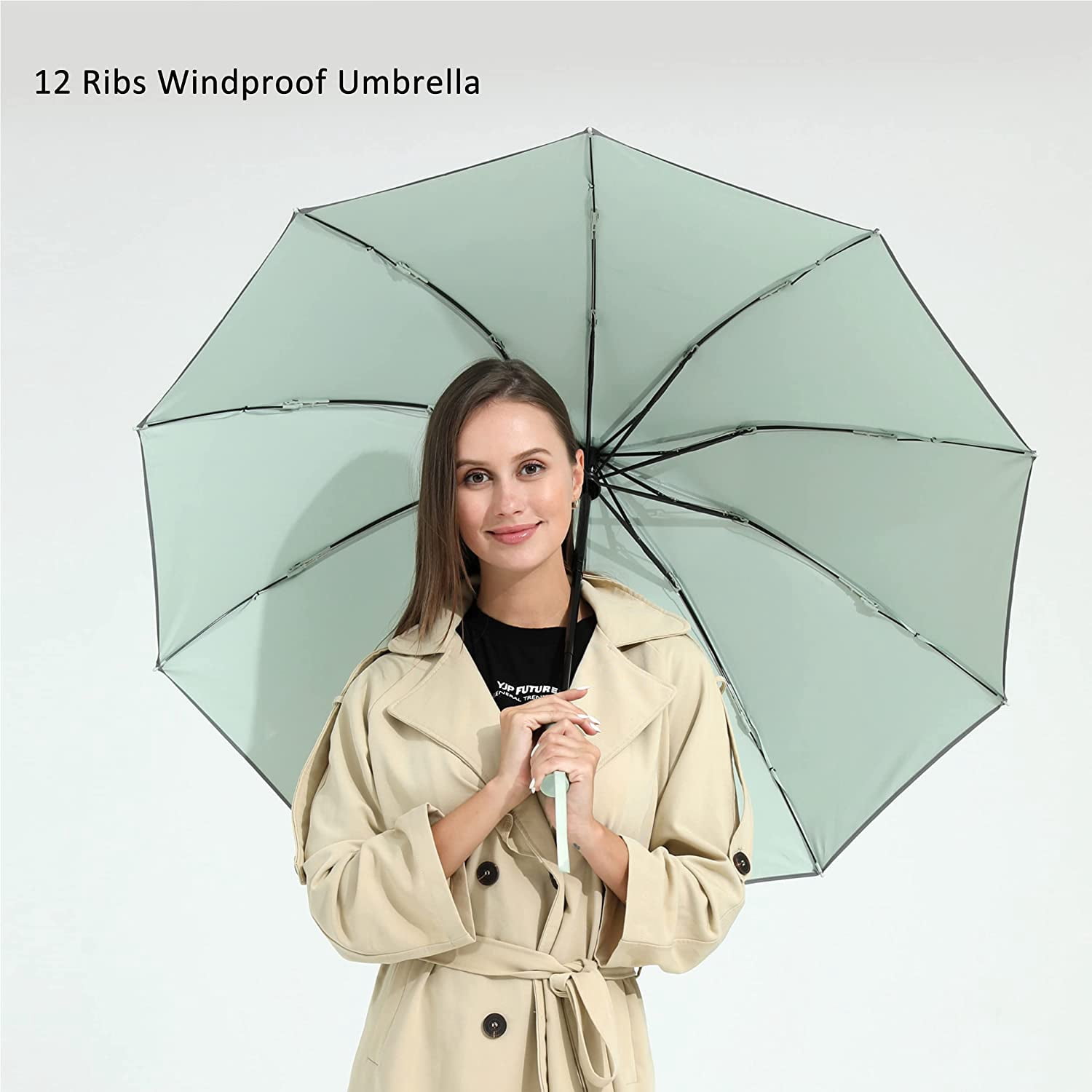 NANAHuang Inverted UV Umbrella for Rain and Sun Medium Size UPF 50+ Rverse Compact Umbrella Auto Open Close