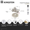 thumbnail image 4 of Kingston Brass CC44451DLK 5/8-Inch O.D. Comp x 1/2-Inch O.D. Comp Quarter-Turn Straight Shut-Off Valve with Flange in Polished Chrome, 4 of 5