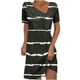 thumbnail image 1 of Mini Vestido de Verano de Manga Corta Cuello Redondo Longitud de la Ternera Media, Fluido Impreso Vestido de Verano Corto Casual, 1 of 5