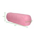 Mind Reader Cotton Yoga Bolster/Cushion, Meditation Yoga Pillow, Pink