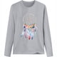 thumbnail image 4 of Blusa negra suelta informal de manga larga con estampado de cuello redondo para mujer Pompotops  gfhjh2223, 4 of 5