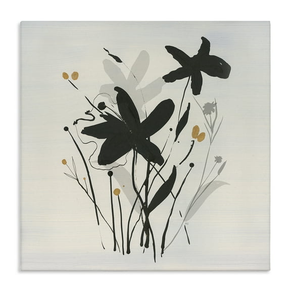 Stupell Industries Impressions of Flowers Plants & Flowers Painting Wrapped Canvas Art Print Wall Art, 17 x 17