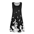 thumbnail image 7 of LTTVQM Girls Dress Spring Sleeveless Sundresses Comfy Floral Graphic Tank Dresses Trendy Crew Neck Cover Up Dresses with Pockets Black 12-13, 7 of 7