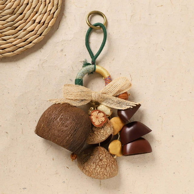 I Handmade Natural String Hand Bells Wind Chimes Accompanying Instruments Therapy Decor Plastic Type I