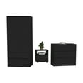 thumbnail image 4 of Newboti Furniture Beloit 3 Piece Bedroom Set, Nightstand & Dresser& Armoire, Black 40105, 4 of 8