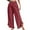 Red-01, variant on REALiKUN Women Linen Pants Summer Wide Leg Beach Lightweight High Waist Ruffle Flowy Palazzo Pant Boho Casual Trousers