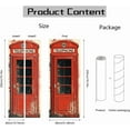 thumbnail image 2 of 2 Pcs Self-Adhesive Door Sticker 31.5"x78.7" Red Vintage Phone Booths Door Murals Stickers PVC Door Removable Wallpaper Decoration, 2 of 9