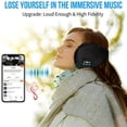 thumbnail image 3 of Baumaty Bluetooth Ear Warmers Earmuffs for Winter Women Men Kids Girls, Wireless Ear Muffs Headphones, Built-in HD Speakers and Microphone for Biking Running Walking Hiking (Black), 3 of 17