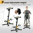 thumbnail image 3 of Spaco Folding Pedal Exercise Bike with Adjustable Resistance-Yellow, LCD Monitor, Adjustable Height and Length for Total Body, Home Exercise Equipment, 3 of 10