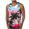 thumbnail image 2 of ALLLIST Tank Tops Men Cotton Hawaiian Summer Pullover Red Casual Underwear for Men Size S-2XL, 2 of 5