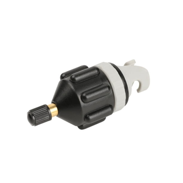 Scienceny Adaptador de válvula de aire para tabla de surf ABS, anillo de sellado de goma ergonómico profesional portátil, boquilla adaptadora de Accesorios para motos Negro Scienceny VI017058-01