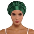 thumbnail image 1 of Bucket Hat for Home and Travel - Satin Wide Brim Fashionable Sleep Cap Sun Shield Seasonal All-Weather Accessory, 1 of 3