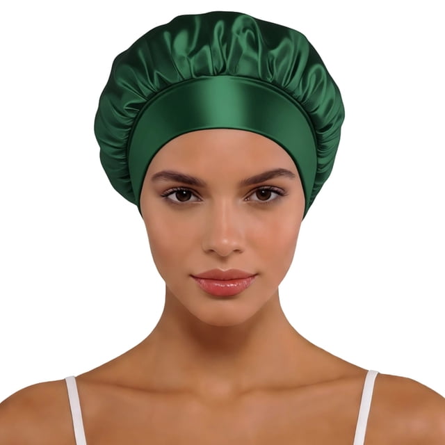 Bucket Hat for Home and Travel - Satin Wide Brim Fashionable Sleep Cap Sun Shield Seasonal All-Weather Accessory