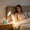 Blue, variant on Mini Air Conditioner Shape Desk Fan with LED Reading Light, 3-Speed Adjustable Portable Cooling Fan USB Rechargeable Student Desktop Night Lamp