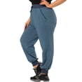 thumbnail image 4 of Unique Bargains Juniors' Plus Size Drawstring Waist Contrast Color Jogger Pants, 4 of 6