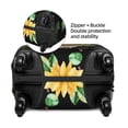 thumbnail image 4 of Gaeub Sunflower Skull Boho Watercolor Background Elastic Luggage Cover with Concealed Zipper Dust-Proof Luggage Cover Protector - 18-32 inch - X-Large, 4 of 9
