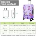 thumbnail image 4 of Travel Luggage Cover Suitcase Protector Fits 18-32 Inch Luggage Wheel Covers Patterned Travel Related Items Flower Luggage Protector Elastic Luggage Anti-scratch Suitcase Cover XL, 4 of 4
