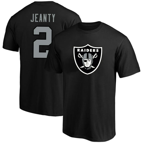 Men's Fanatics Ashton Jeanty Black Las Vegas Raiders Big & Tall Player Name & Number T-Shirt