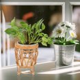 thumbnail image 1 of RENACLIPY Balcony Rattan Flower Basket With Handle Plant Pot Stand Rattan Light Brown Decoration Weddings 1Pack, 1 of 6