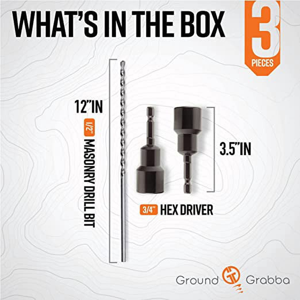 GroundGrabba Screw in Tent Stake Accessory 3 Pack