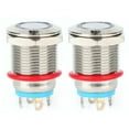 thumbnail image 2 of Interrupteur à Bouton-Poussoir, 2 Pcs 12mm 4 Boutons Interrupteur Plat Améliorez Votre Expérience, 2 of 8