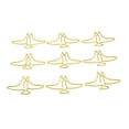 thumbnail image 3 of 100 piezas Clips de papel antideslizantes Lindos clips de papel decorativos de metal con forma de animal Pequeños marcadores para oficina Escuela Dorados, 3 of 10