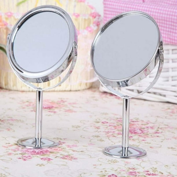 Large Double Sided Makeup Mirror 360 Degree Swivel Magnifying Mirror