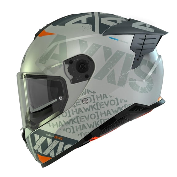 Casco Para motociclista Axxis Spiffy C2 Cerrado Gris Mate talla M