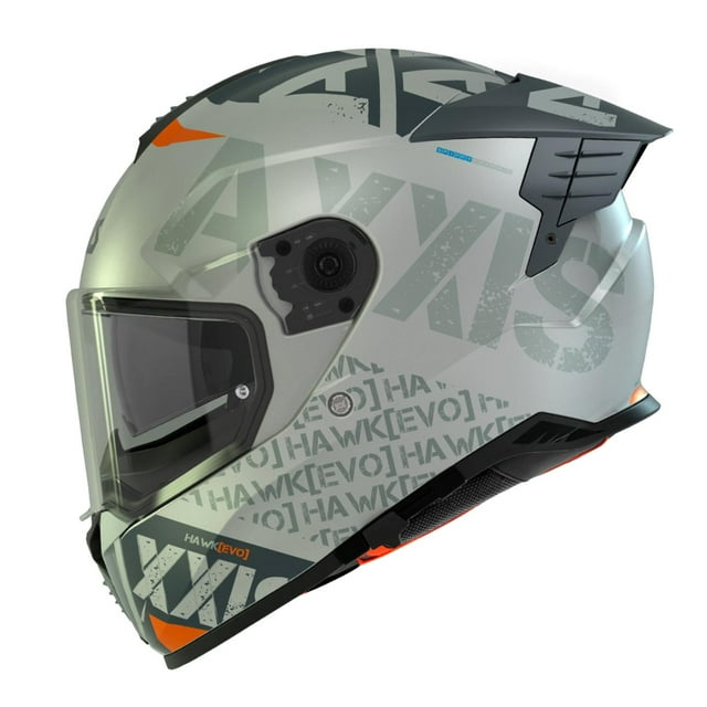 Casco Para motociclista Axxis Spiffy C2 Cerrado Gris Mate talla M