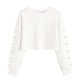 thumbnail image 1 of Camisetas de Manga Larga de las Mujeres Impresas Sueltas Casuales Cuello Redondo Suéter Deportivo Top Se Ajusta Fiel Al Tamaño para Casual, Fiesta, 1 of 5