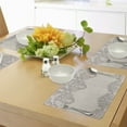 thumbnail image 4 of Ambesonne Taupe Place Mats Set of 4, Retro Delicate Lace Like, Standard Size, Taupe, 4 of 6