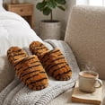 thumbnail image 2 of LAVRA Women's Fuzzy Slippers Animal Print Non-Slip Closed Toe Faux Fur Indoor House Shoes, 2 of 3