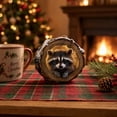 thumbnail image 5 of 2026 Forest Animal Christmas Ornaments, 3D Acrylic Animal In Acorn Hanging Hide Decoration for Christmas Tree, Wildlife Holiday Decor, Seasonal Keepsake Gifts, Unique Home and Party Decor (Raccoon), 5 of 7