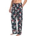 thumbnail image 6 of Sikiie Christmas Hat Cute Puppy A Pajama Pants Men, PJ Bottoms, Sleep & Lounge Pants-Medium, 6 of 6
