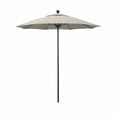 thumbnail image 4 of California Umbrella 7.5' Venture Series Patio Umbrella With Matted White Aluminum Pole Fiberglass Ribs Push Lift With Sunbrella 2A Linen Sesame Fabric, 4 of 7