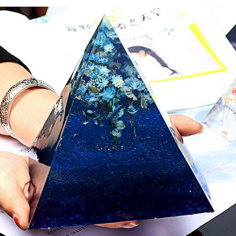 Loygkgas New Large Silicone Pyramid Molds DIY Epoxy Resin Casting Mold for Resin (A), Size: One Size