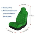 thumbnail image 4 of Naloa Green Glitter Car Seat Covers 2PCs Front Car Seat Covers Universal fit for Most Cars SUVs and Trucks - 1, 4 of 5