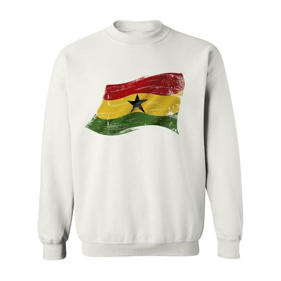 Ghana Flag Sweatshirt Men -Image by Shutterstock, Male Large
