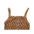thumbnail image 4 of ITFABS Girls Clothes Set, Floral/Leopard Print Cropped Tops+Flared Trousers, 4 of 9