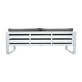 thumbnail image 4 of Aelani Outdoor 4 piece Set in White Finish and Charcoal Cushions, 4 of 7