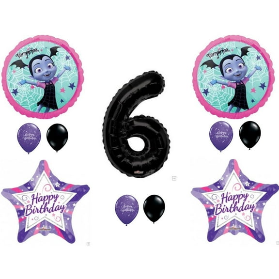 Vampirina Vampire Girl 6th Birthday Party Balloon Decoration Supplies Sixth