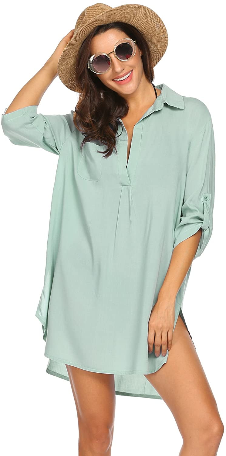 short sleeve bathing suit cover up