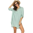 thumbnail image 1 of Traje de baño de mujer Beach Cover Up Shirt Bikini Beachwear Traje de baño Vestido de playa Adepaton WRMH-259-33, 1 of 4