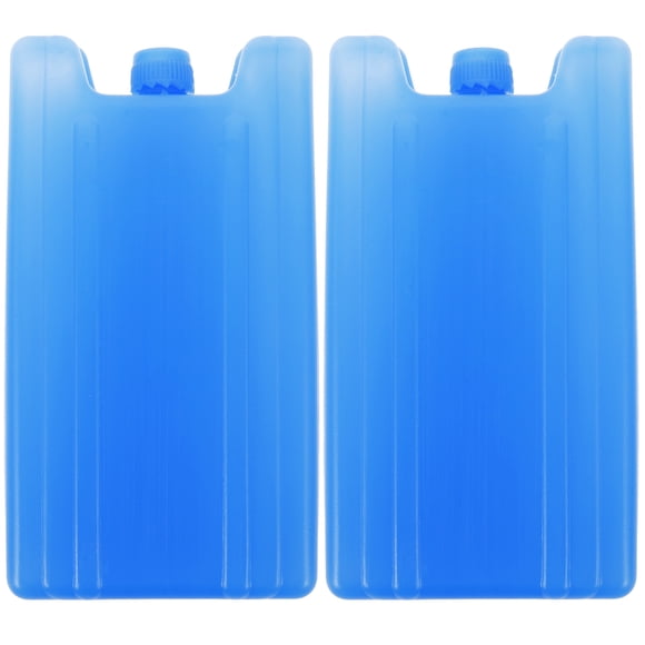 GOOHOCHY 2 paquetes de hielo para neveras portátiles, congeladores, cajas de hielo rellenables, paquetes de hielo de plástico para botellas de leche.