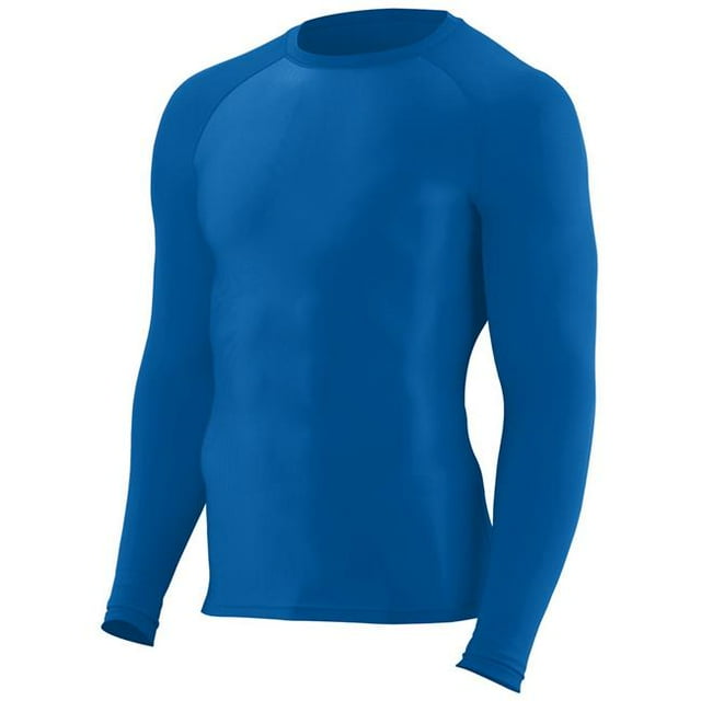 2605A-Royal-P Chemise de Compression à Manches Longues pour Jeunes, Royal - Petit
